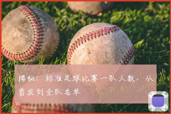 揭秘：标准足球比赛一队人数，从首发到全队名单